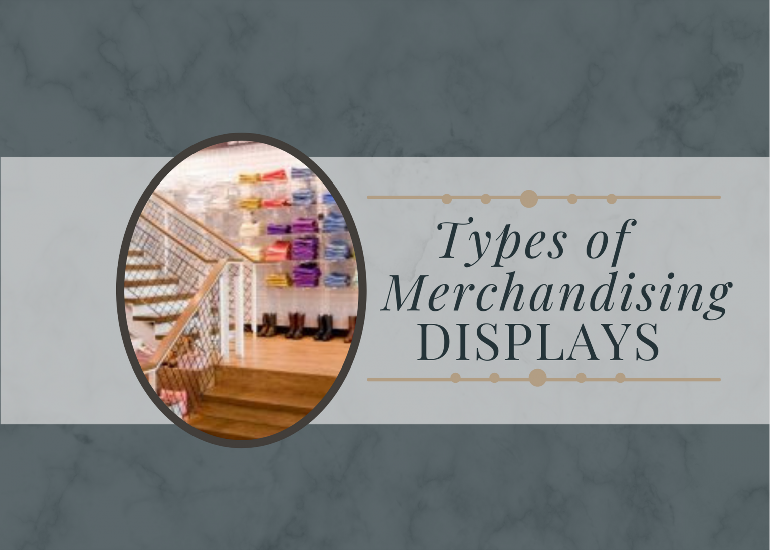 Types of Merchandise Displays Banner