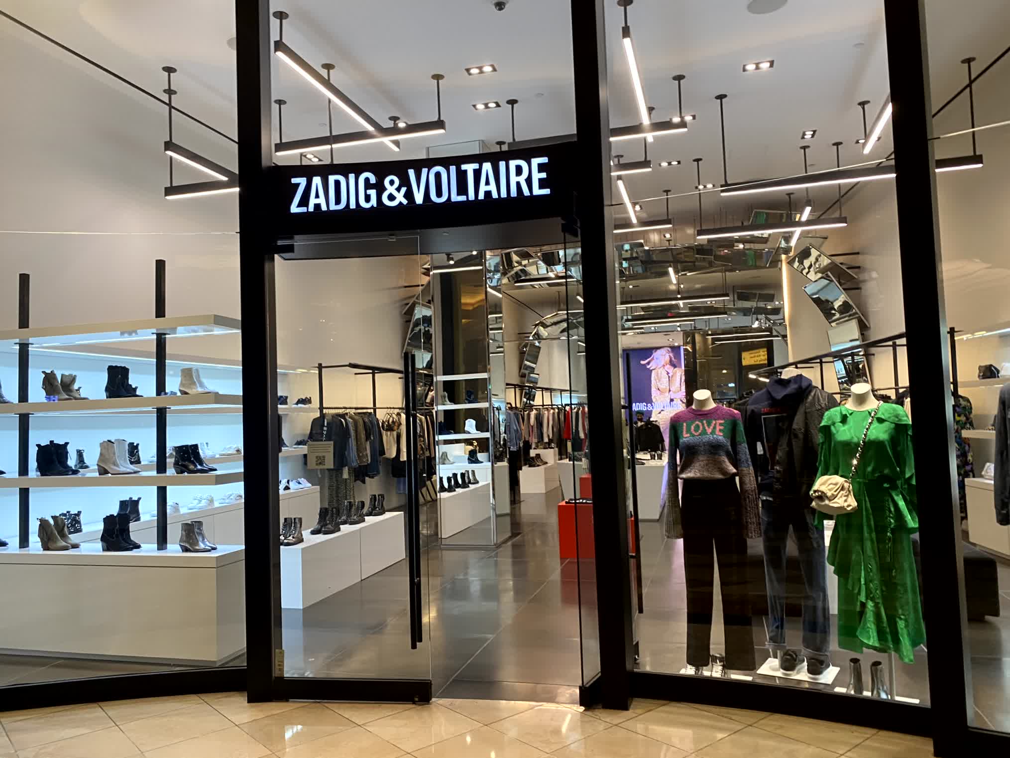 Zadig & Voltaire Store Window Display at The Forum in Ceasar's Palace